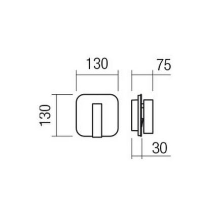 Redo 01-1491 - Светодиодный настенный светильник QUDA LED/6W/230V + LED/3W CRI 90 USB белый