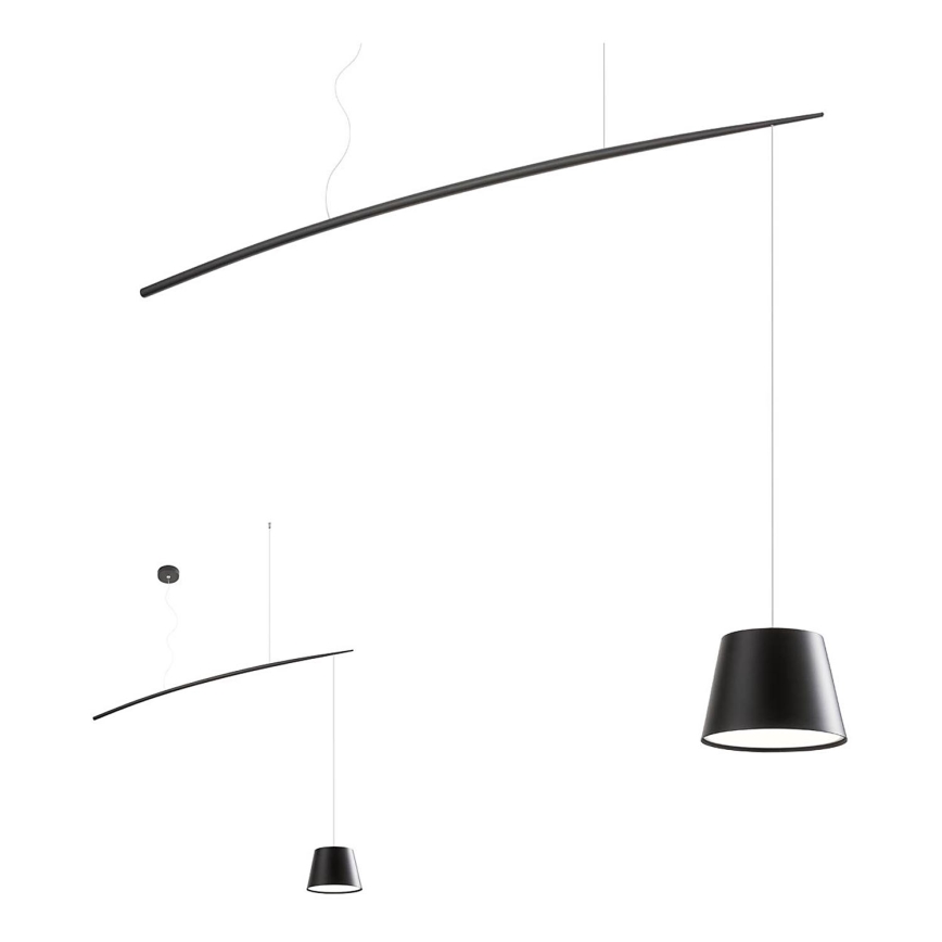 Redo 01-1498 - Світлодіодна підвісна люстра LOLLI LED/6W/230V чорний