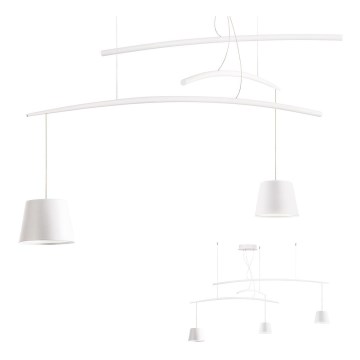 Redo 01-1524 - Светодиодная подвесная люстра LOLLI 3xLED/6W/230V белый