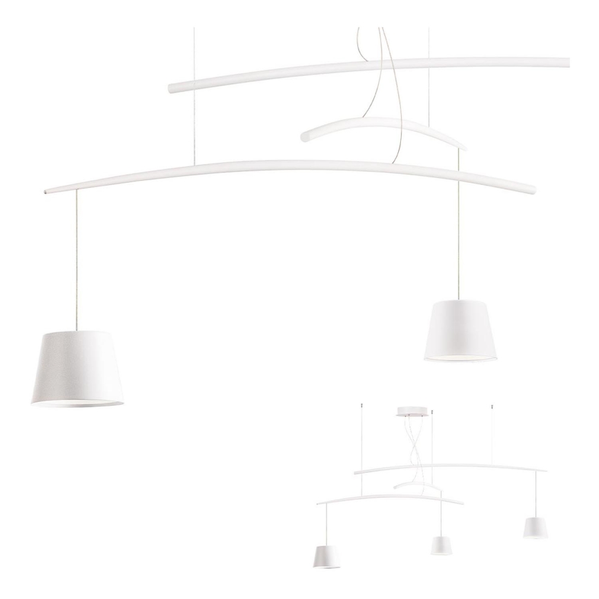 Redo 01-1524 - Светодиодная подвесная люстра LOLLI 3xLED/6W/230V белый