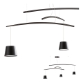 Redo 01-1525 - Светодиодная подвесная люстра LOLLI 3xLED/6W/230V черный