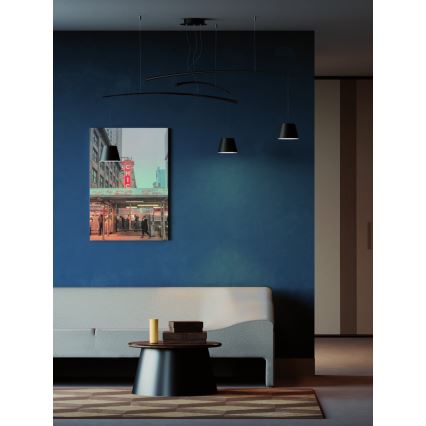 Redo 01-1525 - Светодиодная подвесная люстра LOLLI 3xLED/6W/230V черный