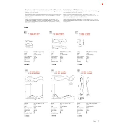 Redo 01-1529 - Светодиодный потолочный светильник с регулированием яркости NUBO LED/34,5W/230V белый
