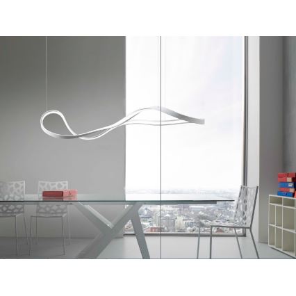 Redo 01-1531 - Светодиодная люстра на тросе NUBO LED/43W/230V белая