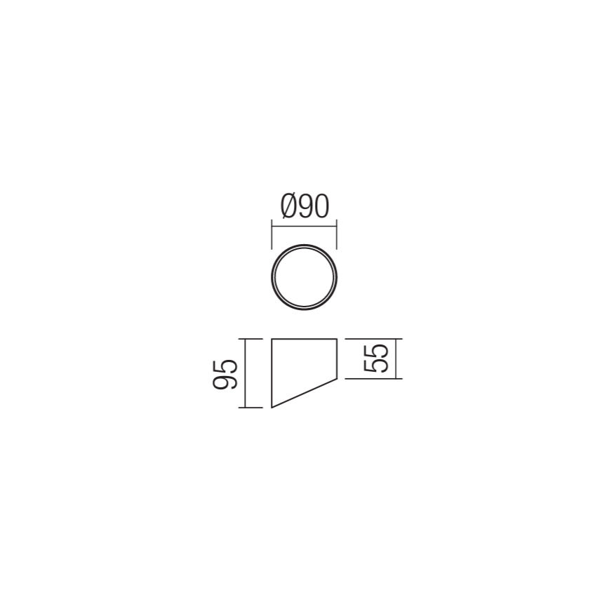 Redo 01-1625 - LED точковий світильник UTO LED/6W/230V діам. 9 см білий