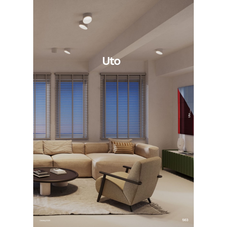 Redo 01-1625 - Точечный LED‑светильник UTO, 6W/230V, диаметр 9 см, белый