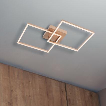 Redo 01-1643 - диммируемый LED потолочный светильник KLEE LED/57W/230V золотой