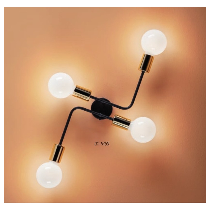 Redo 01-1669 - Потолочный светильник YAK 4xE27/42W/230V