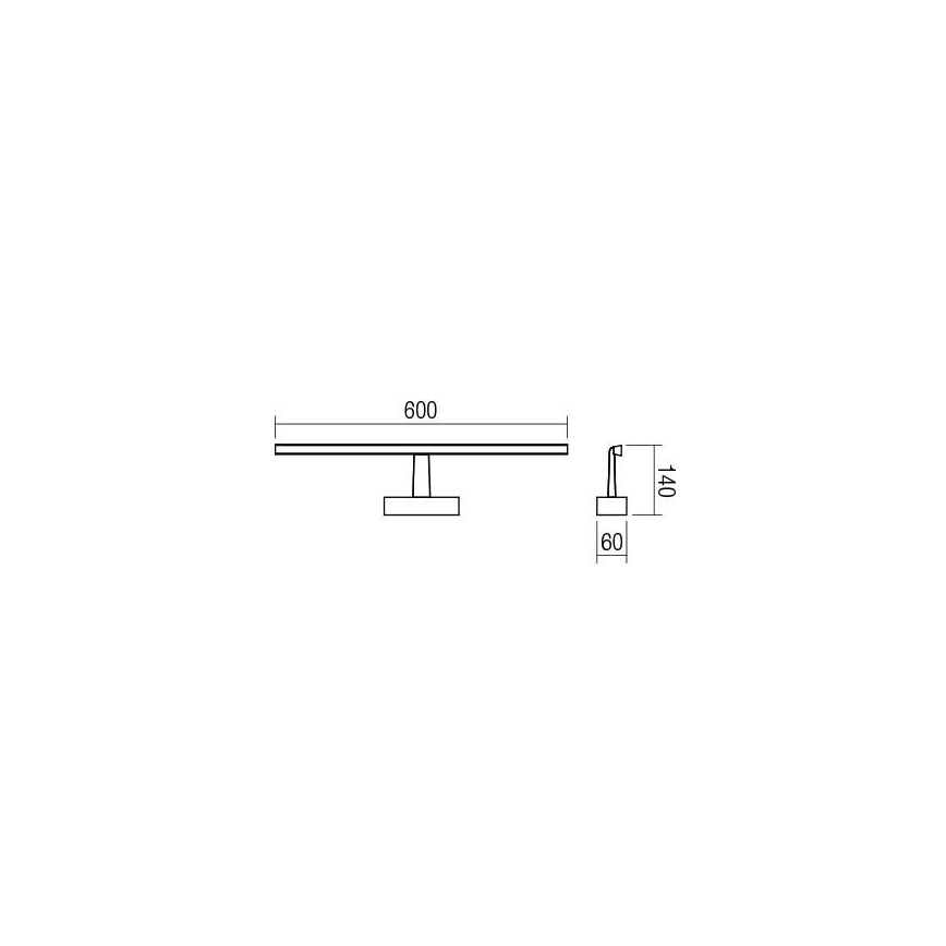 Redo 01-1673 - Светодиодная подсветка зеркала для ванной комнаты NEPTUNE LED/12W/230V IP44