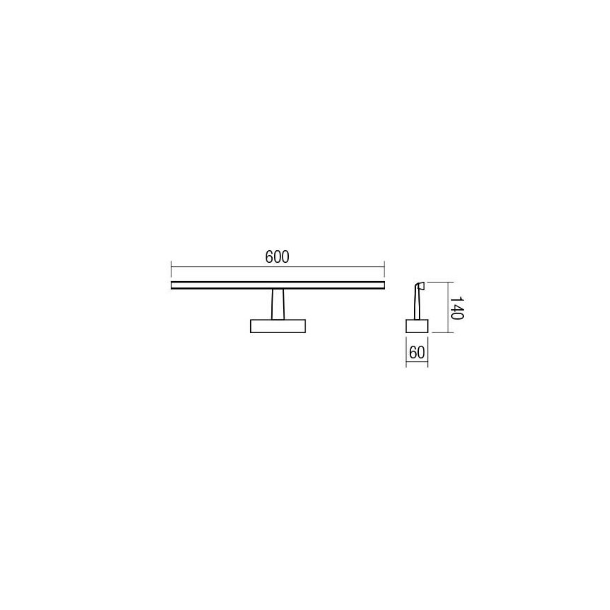 Redo 01-1674 - Светодиодная подсветка зеркала для ванной комнаты NEPTUNE LED/12W/230V IP44