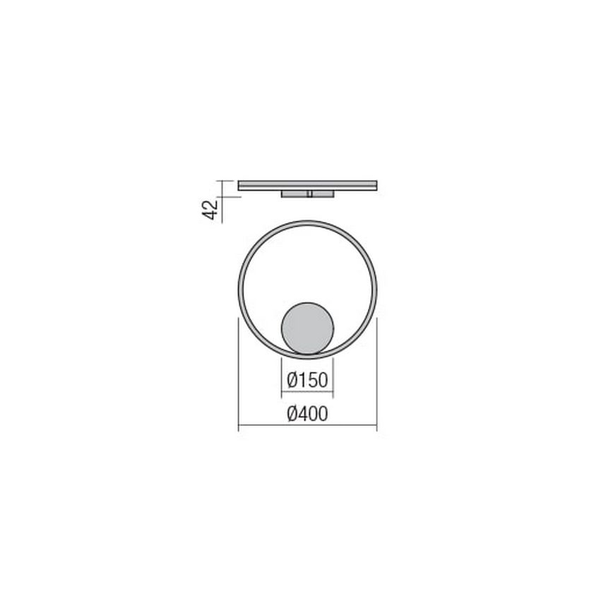 Redo 01-1701 - Світлодіодний настінний світильник ORBIT LED/28W/230V