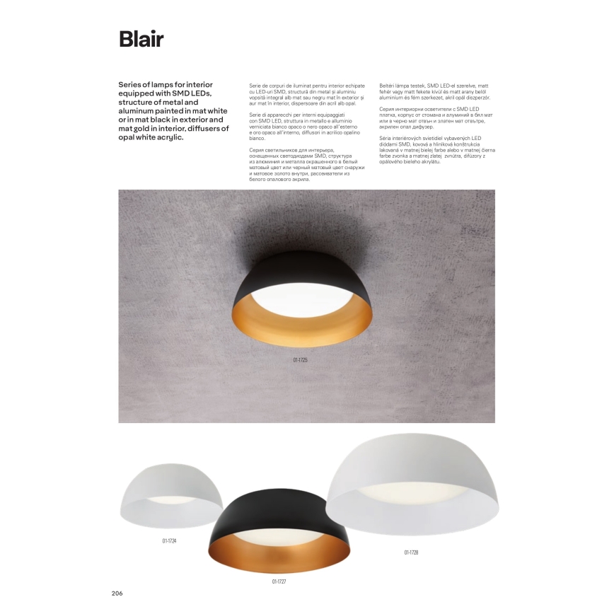 Redo 01-1732 - Светодиодная подвесная люстра BLAIR LED/55W/230V 3000K белый