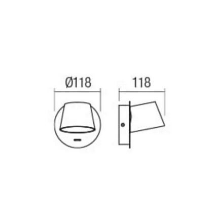 Redo 01-1738 - Светодиодный настенный светильник SHAKER LED/6W/230V белый