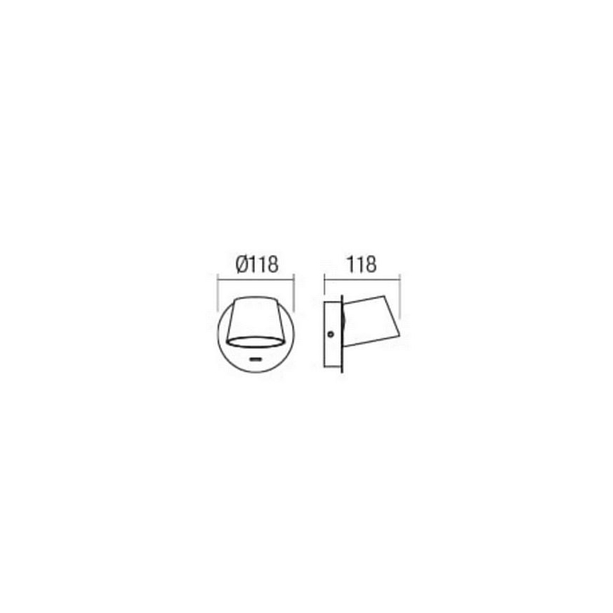 Redo 01-1738 - Светодиодный настенный светильник SHAKER LED/6W/230V белый