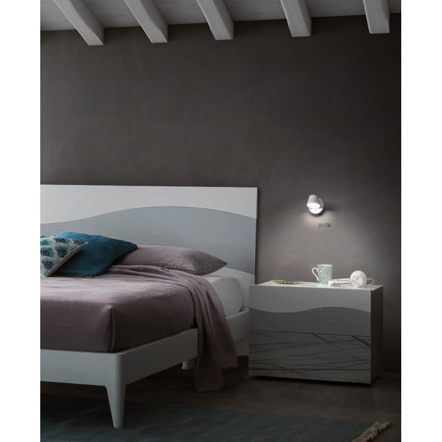 Redo 01-1739 - Светодиодный настенный светильник SHAKER LED/6W/230V черный