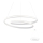 Redo 01-1795 - LED затемнювана підвісна люстра на тросі TORSION LED/40W/230V діаметр 74 см біла