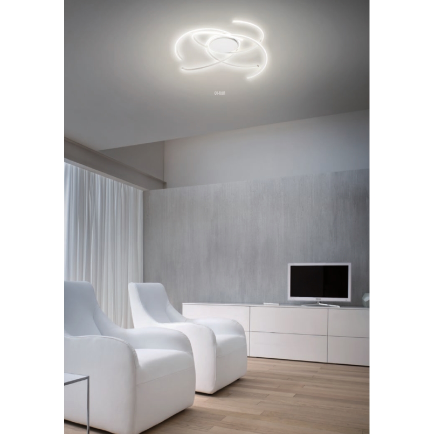 Redo 01-1801 - Светодиодный потолочный светильник с регулированием яркости ALIEN LED/60W/230V 3000K диаметр 70 см белый