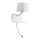 Redo 01-1807 - LED настенный светильник с гибкой лампой TOMO 1xE27/42W/230V + LED/3W/230V белый