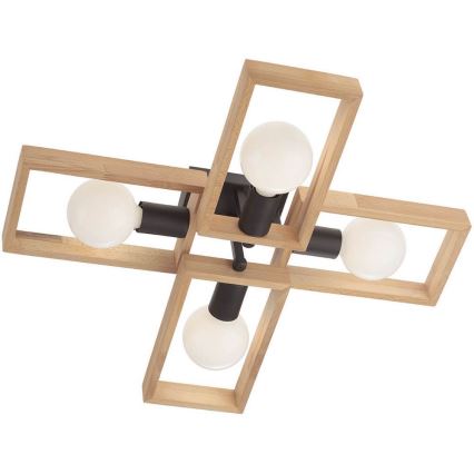 Redo 01-1969 - Потолочный светильник TIMBER 4xE27/42W/230V бук