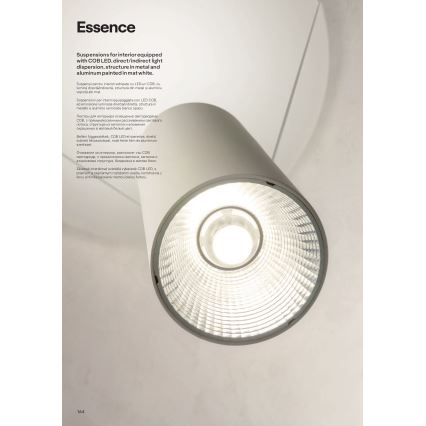 Redo 01-1970 - Світлодіодна підвісна люстра з регулюванням яскравості ESSENCE LED/24W/230V CRI 90 3000K білий