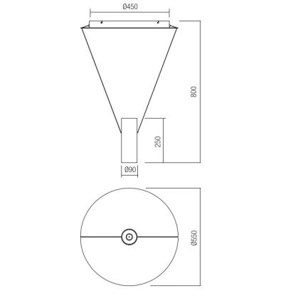 Redo 01-1971 - Светодиодная подвесная люстра с регулированием яркости ESSENCE LED/36W/230V CRI 90 3000K белый