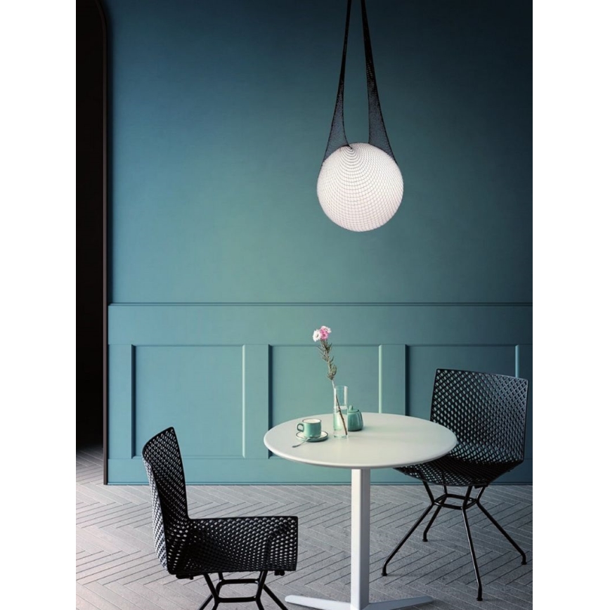 Redo 01-1974 - LED-люстра на тросі ALLURIA 1xE27/10 Вт/230 В/діам. 40 см