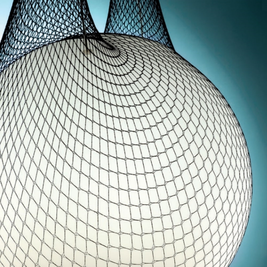 Redo 01-1974 - LED-люстра на тросі ALLURIA 1xE27/10 Вт/230 В/діам. 40 см