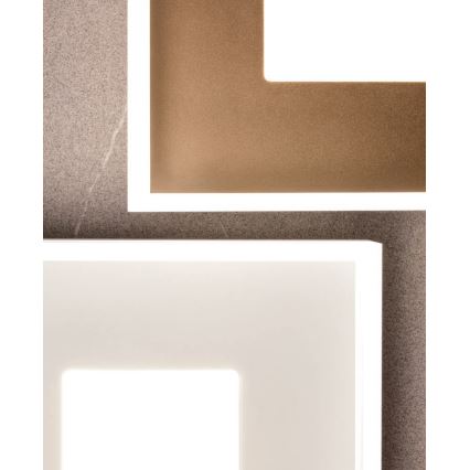 Redo 01-1998 - димований LED-стельовий світильник MAYA LED/42W/230V 42,5x42,5 см золотистий