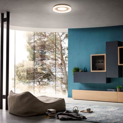 Redo 01-2004 - Диммируемый потолочный светильник MAYA LED/75W/230V, Ø 60 см, золотой