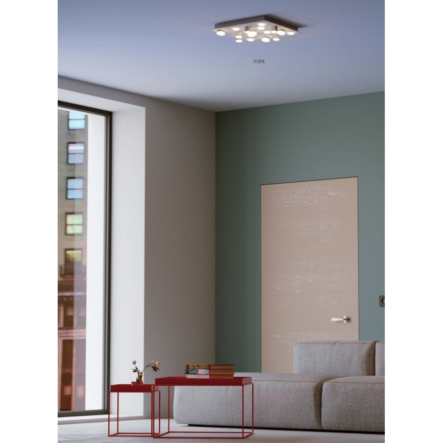 Redo 01-2016 - Светодиодный потолочный светильник PIXEL LED/48W/230V 3000K 45x45 см белый