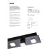 Redo 01-2017 - Светодиодный потолочный светильник PIXEL LED/48W/230V 3000K 45x45 см черный
