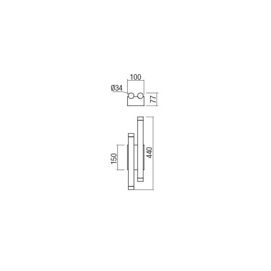 Redo 01-2033 - Светодиодный настенный светильник MADISON 4xLED/4W/230V золотистый