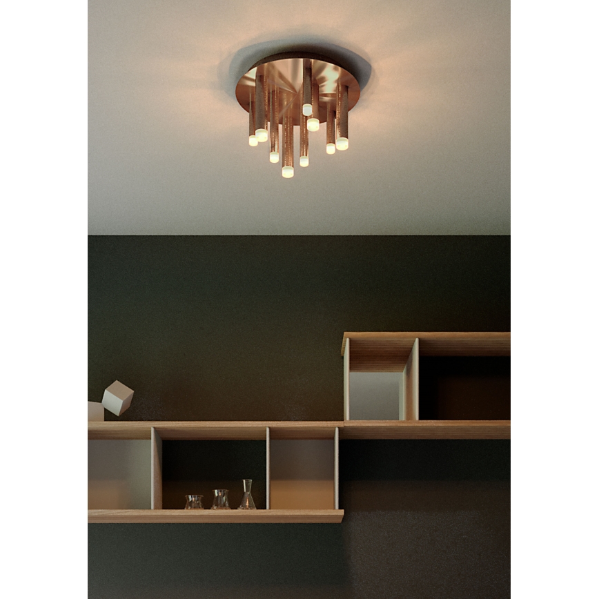 Redo 01-2040 - Светодиодный потолочный светильник MADISON 9xLED/4W/230V медный