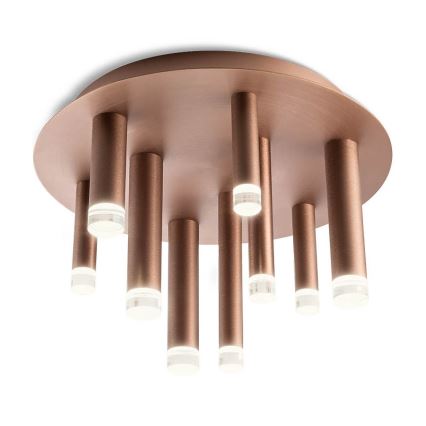 Redo 01-2040 - Светодиодный потолочный светильник MADISON 9xLED/4W/230V медный