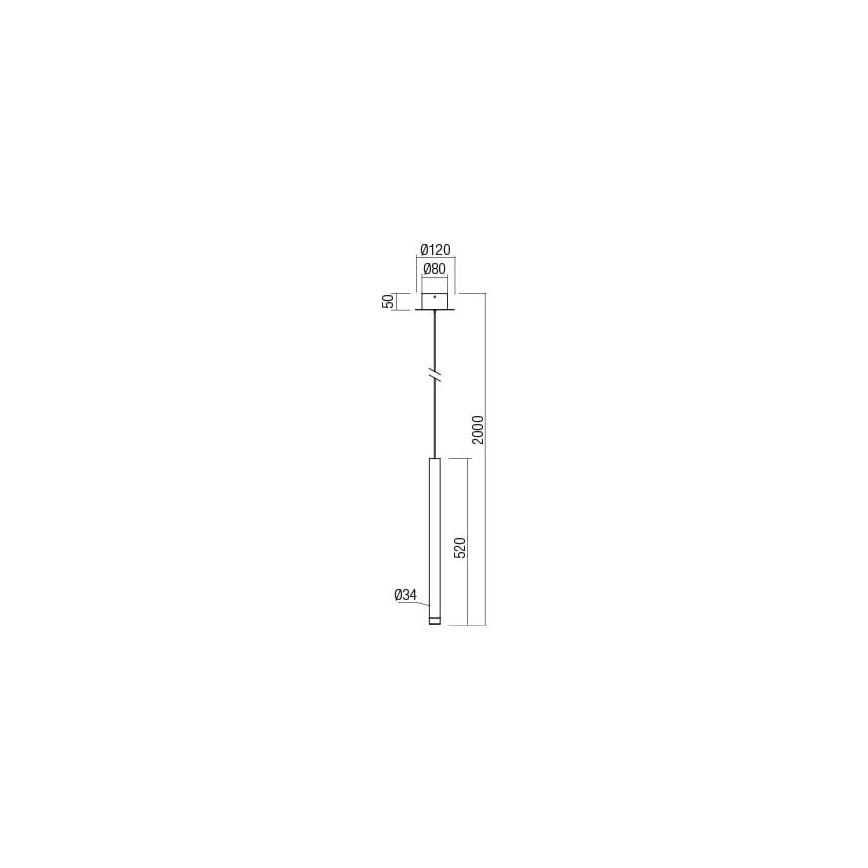 Redo 01-2044 - Світлодіодна підвісна люстра MADISON LED/4W/230V мідь