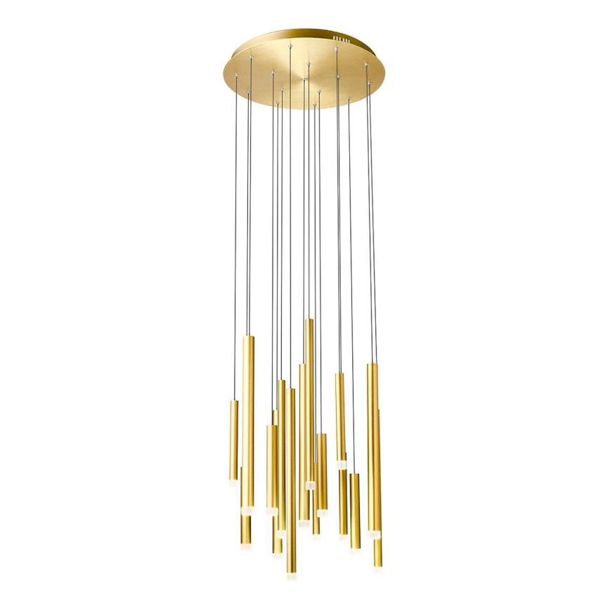 Redo 01-2058 - Светодиодная подвесная люстра MADISON 16xLED/4W/230V золотистый