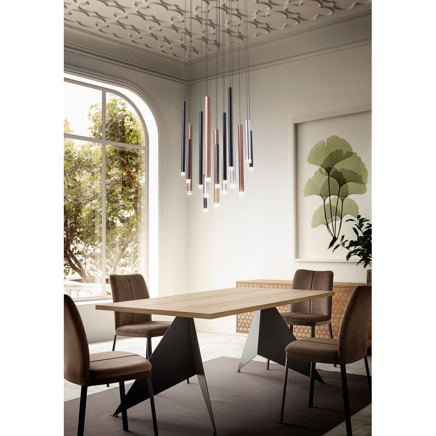Redo 01-2058 - Светодиодная подвесная люстра MADISON 16xLED/4W/230V золотистый