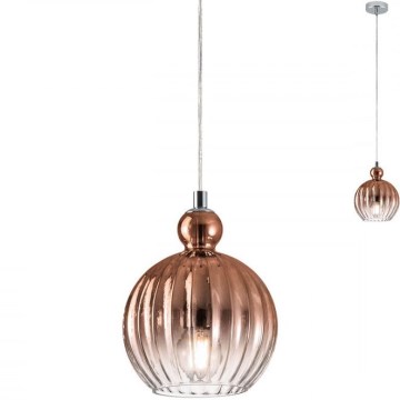 Redo 01-2064 - Підвісна люстра PLUMEN 1xE14/40W/230V діаметр 15 см мідь