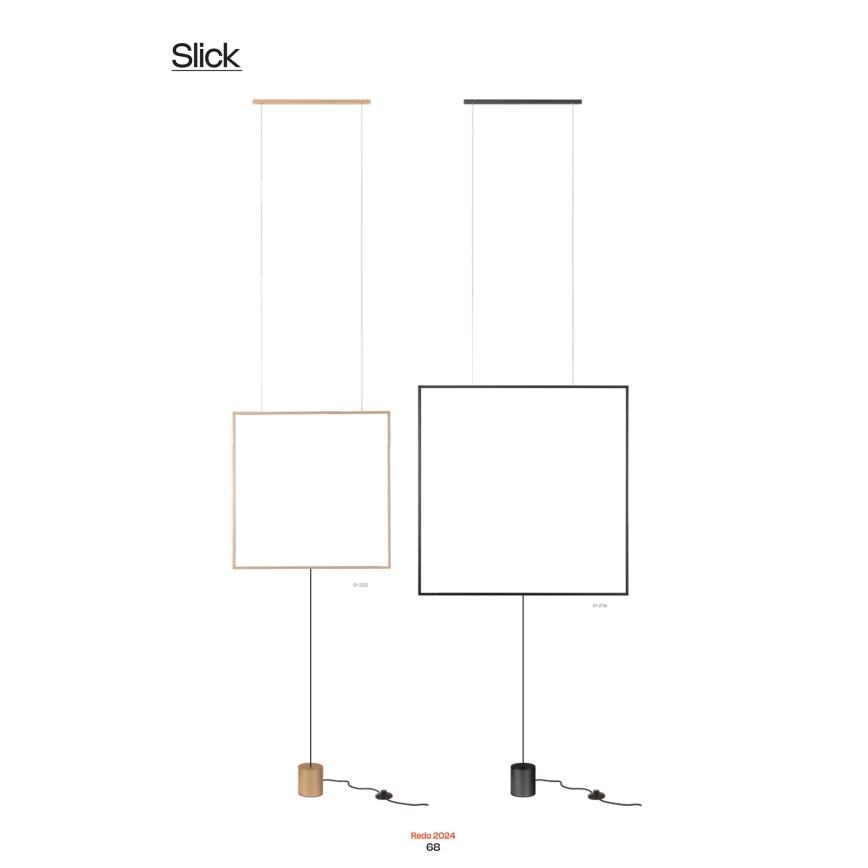 Redo 01-2134 - Світлодіодний торшер SLICK LED/28W/230V чорний