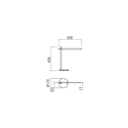 Redo 01-2213 - Сенсорна настільна LED лампа з регулюванням яскравості OMEO LED/5,5W/230V 3000/4500/6500K чорний