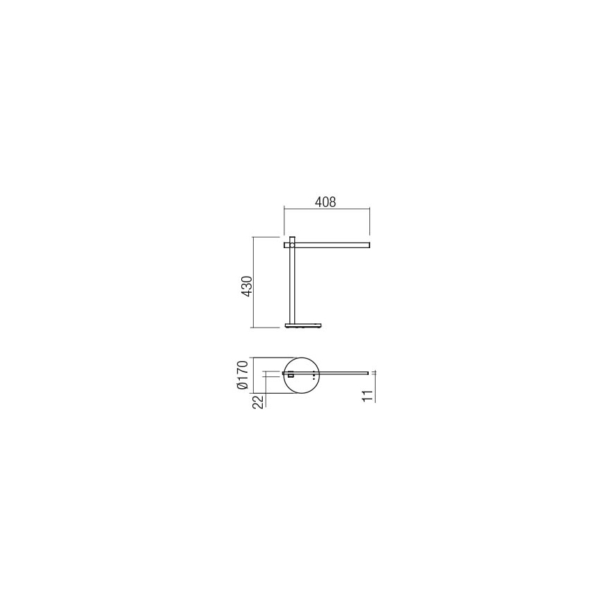 Redo 01-2213 - Сенсорна настільна LED лампа з регулюванням яскравості OMEO LED/5,5W/230V 3000/4500/6500K чорний