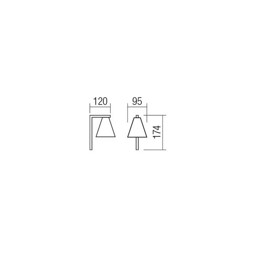 Redo 01-2216 - Настенный светильник ZUMA 1xGU10/15W/230V черный/золотой