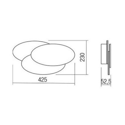 Redo 01-2297 - LED настенный светильник GAMER LED/36W/230V белый