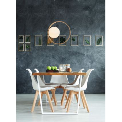 Redo 01-2319 - Подвесная люстра KLEIDI 1xE14/28W/230V диаметр 27 см коричневый