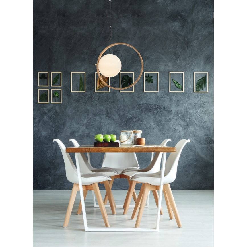 Redo 01-2319 - Подвесная люстра KLEIDI 1xE14/28W/230V диаметр 27 см коричневый