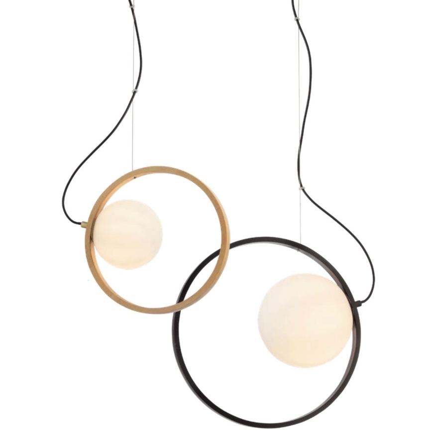 Redo 01-2322 - Подвесная люстра KLEIDI 1xE27/42W/230V диаметр 39 см черный