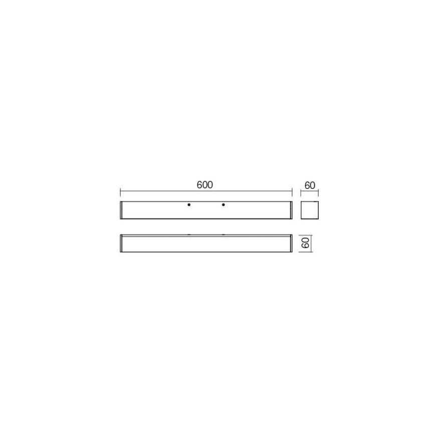 Redo 01-2327 - Светодиодная подсветка для зеркала в ванной комнате THELA LED/17W/230V 60 см CRI 90 IP44