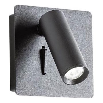 Redo 01-2340 - Світлодіодний настінний точковий світильник TOMIX LED/3,2W/230V чорний