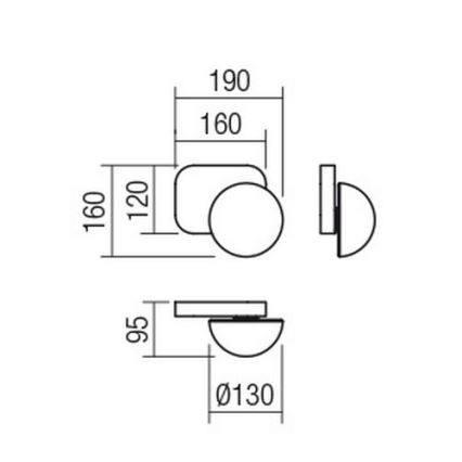 Redo 01-2469 - Бра LUMIEN 1xG9/10W/230V золотое/белое