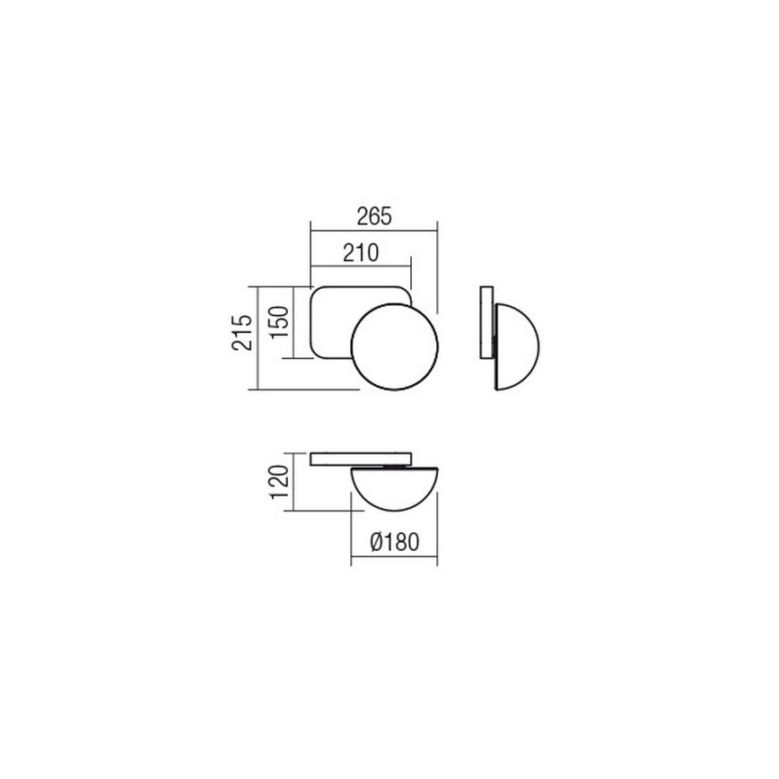 Redo 01-2470 - Настенный светильник LUMIEN 1xG9/10W/230V золотой/белый
